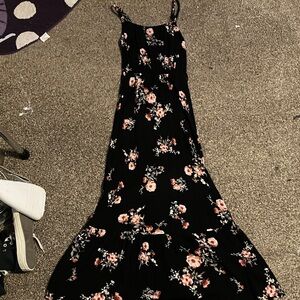 Wallflower Black Floral Maxi Dress